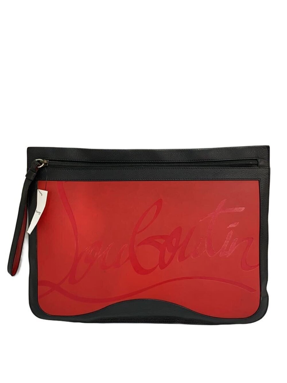 Christian Louboutin Clutch Bag Leather RED